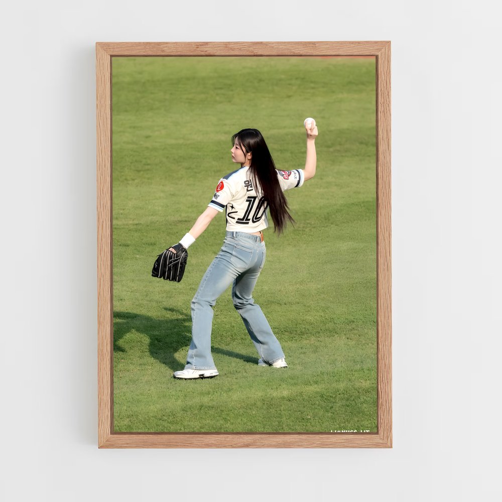Poster Throw Like a Giant – affiche Baseball (vue 4)